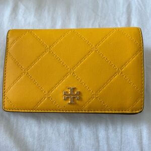 Tory Burch Mustard Quilted Wallet